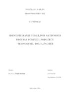 IDENTIFICIRANJE TEMELJNIH AKTIVNOSTI PROCESA PONUDE U PODUZEĆU ˝TEHNOGUMA˝ D.O.O., ZAGREB
