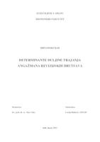 DETERMINANTE DULJINE TRAJANJA ANGAŽMANA REVIZIJSKIH DRUŠTAVA