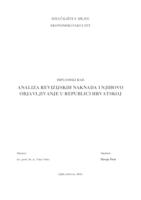 ANALIZA REVIZIJSKIH NAKNADA I NJIHOVO OBJAVLJIVANJE U REPUBLICI HRVATSKOJ