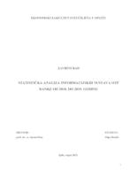 STATISTIČKA ANALIZA INFORMACIJSKIH SUSTAVA OTP BANKE OD 2010. DO 2019. GODINE