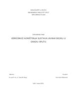 ODREDNICE KORIŠTENJA SUSTAVA JAVNIH BICIKLI U GRADU SPLITU