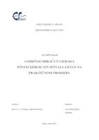 GODIŠNJI OBRAČUN I IZRADA FINANCIJSKOG IZVJEŠTAJA J.D.O.O NA PRAKTIČNOM PRIMJERU