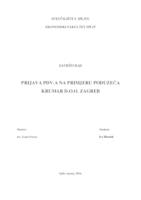 PRIJAVA PDV-A NA PRIMJERU PODUZEĆA KRUMAR D.O.O. ZAGREB