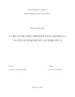 UTJECAJ METODA VREDNOVANJA TROŠKOVA NA FINANCIJSKI REZULTAT PODUZEĆA