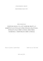 TEHNOLOGIJA ULANČANIH BLOKOVA I KRIPTOVALUTE KAO STRATEGIJA RAZVOJA POSLOVANJA PRIVATNOG SEKTORA TURIZMA U REPUBLICI HRVATSKOJ