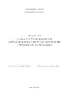 ULOGA I VAŽNOST PROMETNE INFRASTRUKTURE U RAZVOJU DESTINACIJE – PRIMJER GRADA MAKARSKE
