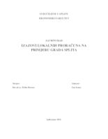 IZAZOVI LOKALNIH PRORAČUNA NA PRIMJERU GRADA SPLITA