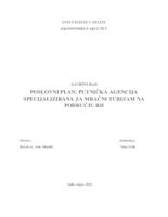 POSLOVNI PLAN: PUTNIČKA AGENCIJA SPECIJALIZIRANA ZA MRAČNI TURIZAM NA PODRUČJU RH
