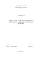 ORGANIZACIJA RAČUNOVODSTVA SEZONSKOG OBRTA ZA PODVODNE RADOVE