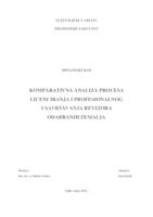 KOMPARATIVNA ANALIZA PROCESA LICENCIRANJA I PROFESIONALNOG USAVRŠAVANJA REVIZORA ODABRANIH ZEMALJA