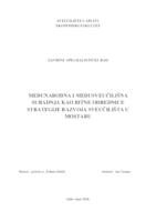 MEĐUNARODNA I MEĐUSVEUČILIŠNA SURADNJA KAO BITNE ODREDNICE STRATEGIJE RAZVOJA SVEUČILIŠTA U MOSTARU