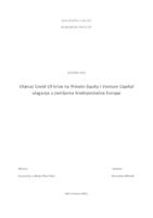 Utjecaj Covid -19 krize na Private Equity i Venture Capital ulaganja u zemljama Srednjoistočne Europe 