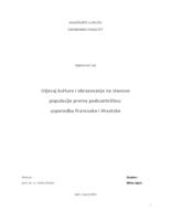 Utjecaj kulture i obrazovanja na stavove populacije prema poduzetništvu: usporedba Francuske i Hrvatske