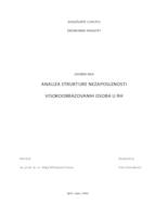 Analiza strukture nezaposlenosti visokoobrazovanih osoba u RH