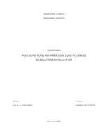 POSLOVNI PLAN NA PRIMJERU SLASTIČARNICE BEZGLUTENSKIH SLASTICA