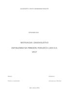 Motivacija i zadovoljstvo zaposlenika na primjeru poduzeća Luka d.d. Split