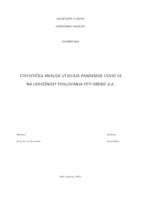 STATISTIČKA ANALIZA UTJECAJA PANDEMIJE COVID 19 NA USPJEŠNOST POSLOVANJA HTP OREBIĆ d.d.