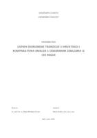Uspjeh ekonomske tranzicije u Hrvatskoj i komparativna analiza s odabranim zemljama iz CEE regije