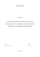 Statistička analiza uspješnosti poslovanja poduzeća ACI d.d. u razdoblju od 2015. do 2022. i usporedba s odabranim konkurentima