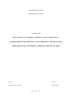 Računovodstvena evidencija recipročnih i nerecipročnih prihoda na primjeru neprofitne organizacije Viteško akarsko društvo Sinj