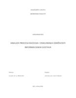 Analiza procesa razvoja i osiguranja održivosti informacijskih sustava