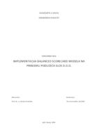 Implementacija Balanced Scorecard modela na primjeru poduzeća Elos d.o.o.