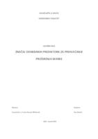 Značaj odabranih prediktora za prihvaćanje proširenja marke