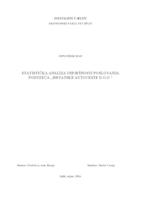 STATISTIĈKA ANALIZA USPJEŠNOSTI POSLOVANJA PODUZEĆA „HRVATSKE AUTOCESTE D.O.O.“