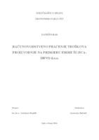 RAČUNOVODSTVENO PRAĆENJE TROŠKOVA
PROIZVODNJE NA PRIMJERU FIRME ŠUJICADRVO
d.o.o.
