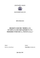 OBLIKOVANJE BSC MODELA ZA IZVJEŠTAVANJE MENADŽMENTA NA PRIMJERU PODUZEĆA „ČISTOĆA d.o.o.“