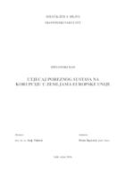 UTJECAJ POREZNOG SUSTAVA NA KORUPCIJU U ZEMLJAMA EUROPSKE UNIJE