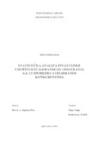 STATISTIČKA ANALIZA FINANCIJSKE USPJEŠNOSTI JADRANSKOG OSIGURANJA d.d. I USPOREDBA S ODABRANIM KONKURENTIMA