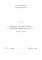 IMPLEMENTACIJA BSC MODELA NA PRIMJERU POSLOVNOG SUBJEKTA BOSNIĆ D.O.O.