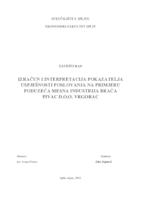 IZRAČUN I INTERPRETACIJA POKAZATELJA USPJEŠNOSTI POSLOVANJA NA PRIMJERU PODUZEĆA MESNA INDUSTRIJA BRAĆA PIVAC D.O.O. VRGORAC