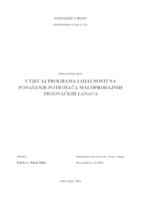 UTJECAJ PROGRAMA LOJALNOSTI NA PONAŠANJE POTROŠAČA MALOPRODAJNIH TRGOVAČKIH LANACA