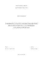 USPOREDNA ANALIZA ODABRANIH METODA PROCJENE PODUZEĆA NA PRIMJERU ATLANTIC GRUPE D.D.