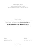 prikaz prve stranice dokumenta Utjecaj krize na financiranje lokalne samouprave – Krizni proračun Grada Splita 2010.-2015.