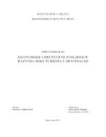 prikaz prve stranice dokumenta Ekonomske i društvene posljedice razvoja seks turizma u destinaciji
