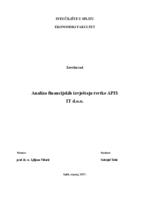prikaz prve stranice dokumenta Analiza financijskih izvještaja tvrtke APIS IT d.o.o.