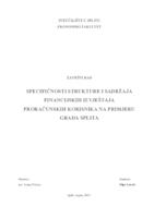 prikaz prve stranice dokumenta Specifičnosti strukture i sadržaja financijskih izvještaja proračunskih korisnika na primjeru grada Splita