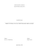 prikaz prve stranice dokumenta MIROVINSKI SUSTAV REPUBLIKE HRVATSKE