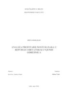 prikaz prve stranice dokumenta ANALIZA PROFITABILNOSTI BANAKA U REPUBLICI HRVATSKOJ I NJENIH ODREDNICA