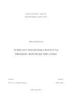 prikaz prve stranice dokumenta TURIZAM I NIZOZEMSKA BOLEST NA PRIMJERU REPUBLIKE HRVATSKE