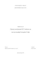 prikaz prve stranice dokumenta Utjecaj razvijenosti ICT sektora na razvoj zemalja Europske Unije
