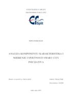 prikaz prve stranice dokumenta ANALIZA KOMPONENTI / KARAKTERISTIKA I MJERENJE USPJEŠNOSTI SMART CITY INICIJATIVA