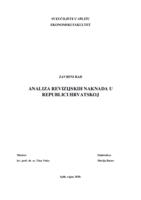 prikaz prve stranice dokumenta ANALIZA REVIZIJSKIH NAKNADA U REPUBLICI HRVATSKOJ