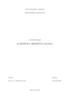 prikaz prve stranice dokumenta EUROPSKA SREDIŠNJA BANKA