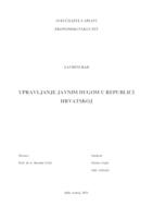 prikaz prve stranice dokumenta UPRAVLJANJE JAVNIM DUGOM U REPUBLICI HRVATSKOJ