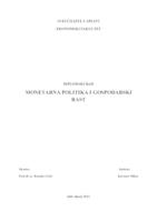 prikaz prve stranice dokumenta MONETARNA POLITIKA I GOSPODARSKI RAST