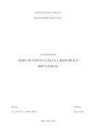 prikaz prve stranice dokumenta PODUZETNIŠTVO ŽENA U REPUBLICI HRVATSKOJ